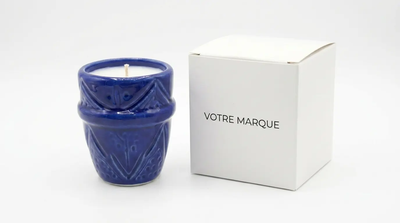 marque blanche bougie packaging luxe maroc