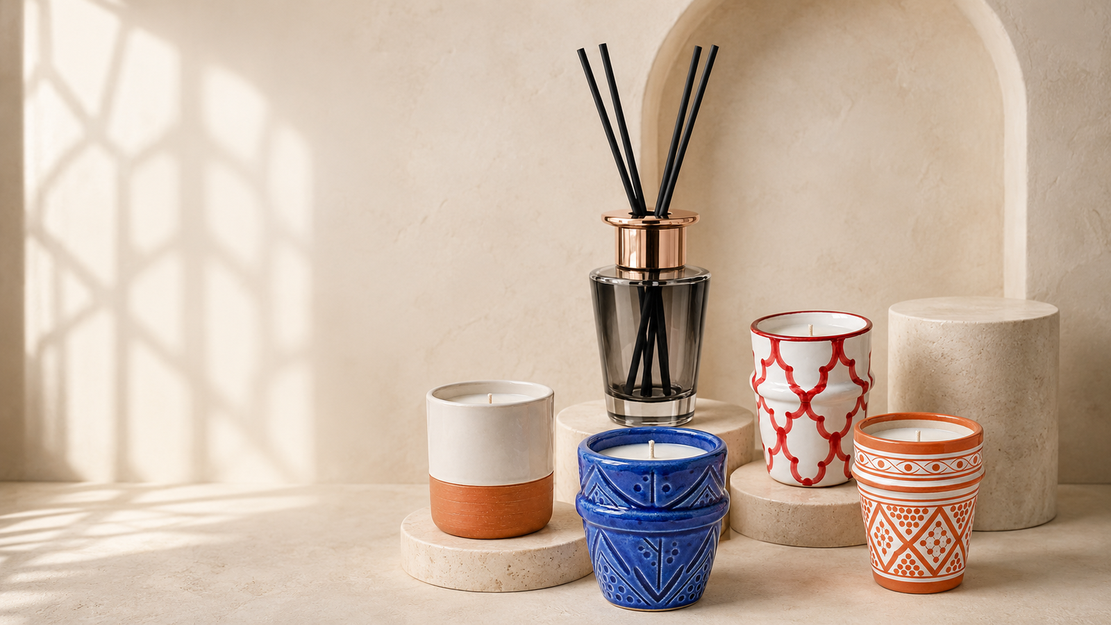 Collection Medinaura de bougies artisanales et diffuseurs de parfum